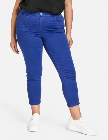 SAMOON Slimfit Jeans 'Betty' i blå: framsida