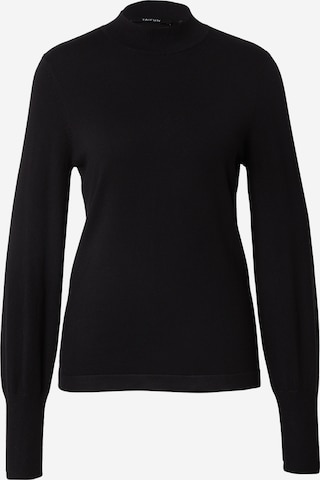 TAIFUNPulover - crna boja: prednji dio