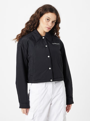 Calvin Klein Jeans Between-Season Jacket in Black: front