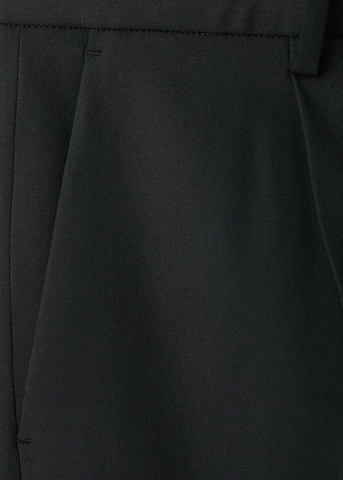 MANGO MAN Loose fit Pleat-Front Pants in Black