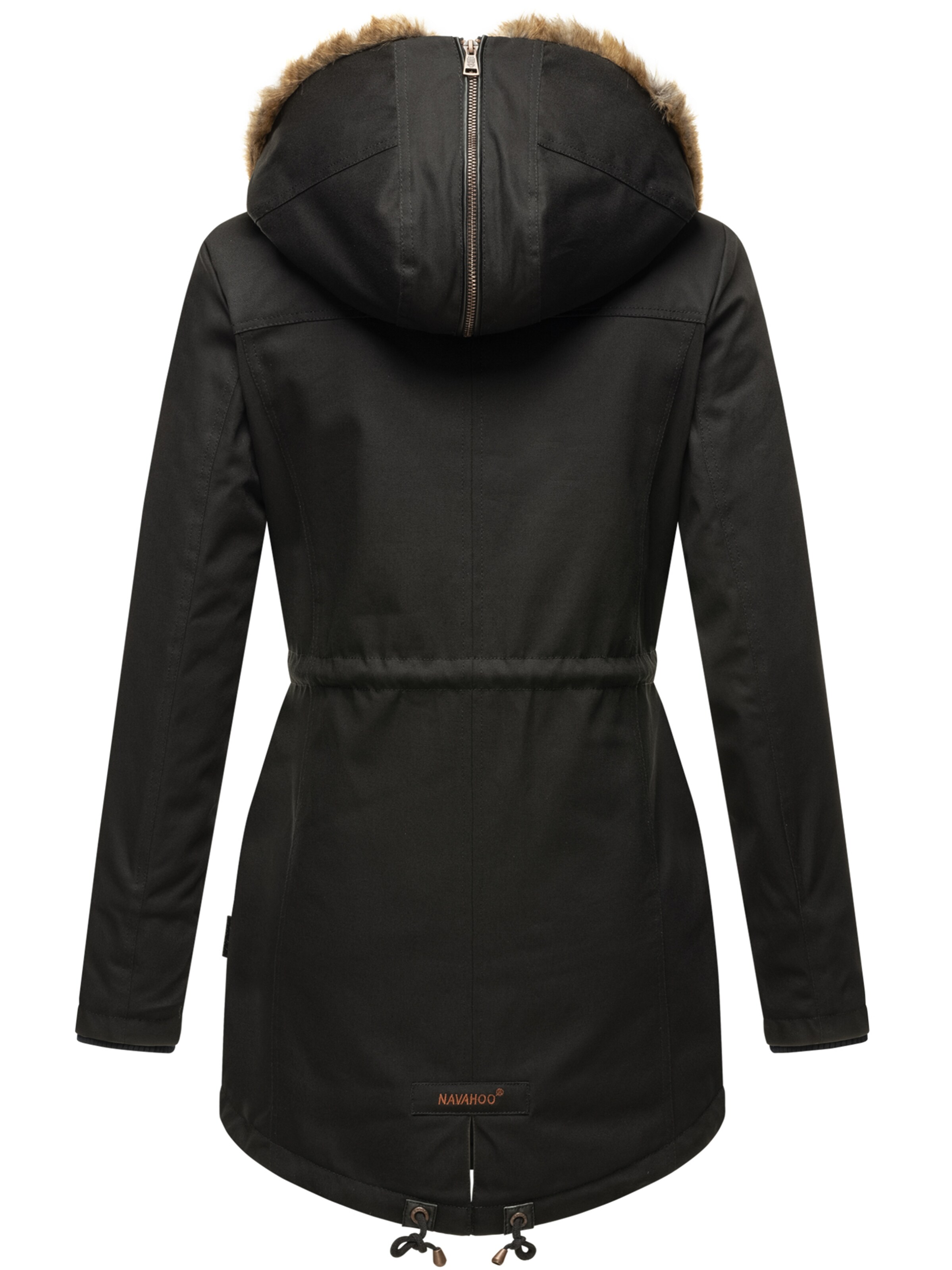 NAVAHOO Winterjas 'Diamond' in Zwart