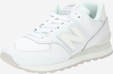 Baskets basses '574' new balance en blanc : devant