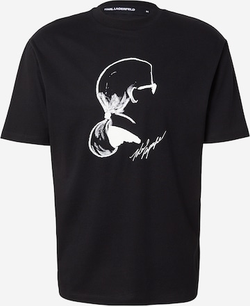 Karl LagerfeldMajica - crna boja: prednji dio