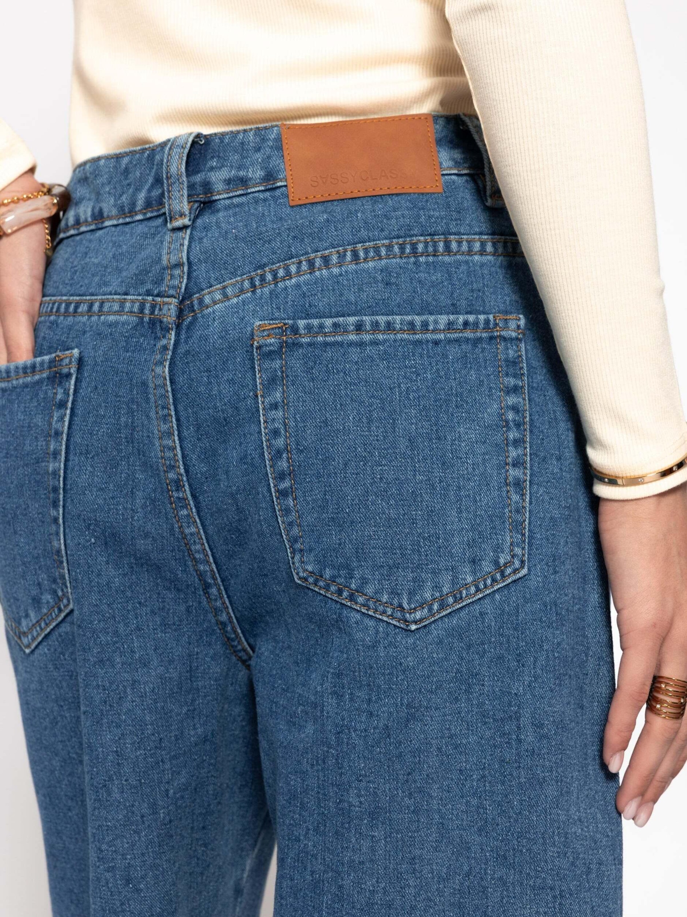SASSYCLASSY Regular Pants in Blue