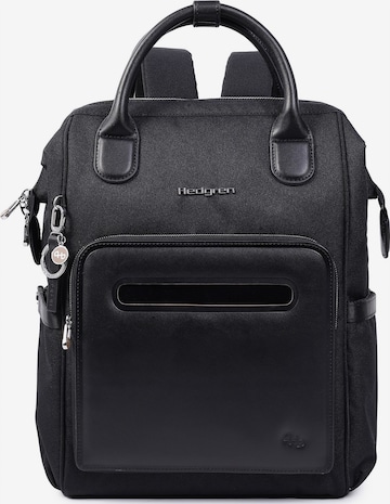 Hedgren Rucksack 'Fika' in Schwarz: Vorderseite