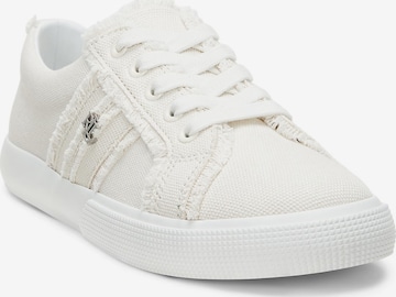 Sneaker bassa di Lauren Ralph Lauren in bianco: frontale