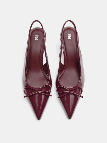 Escarpins à bride arrière Pull&Bear en marron