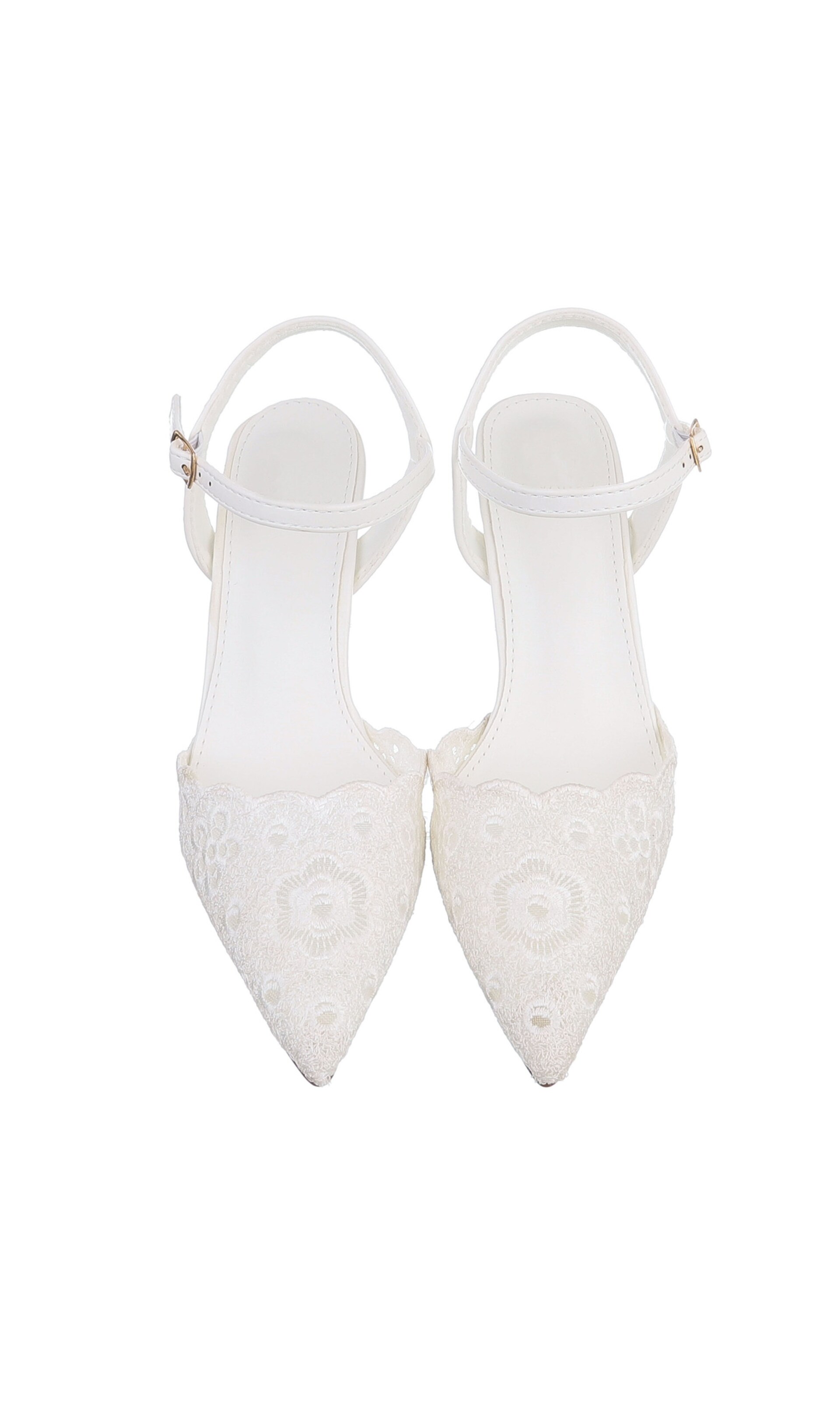 Ital-Design Slingback Pumps in White