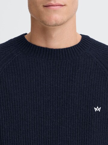 Kronstadt Sweater ' KSDoors O-neck ' in Blue