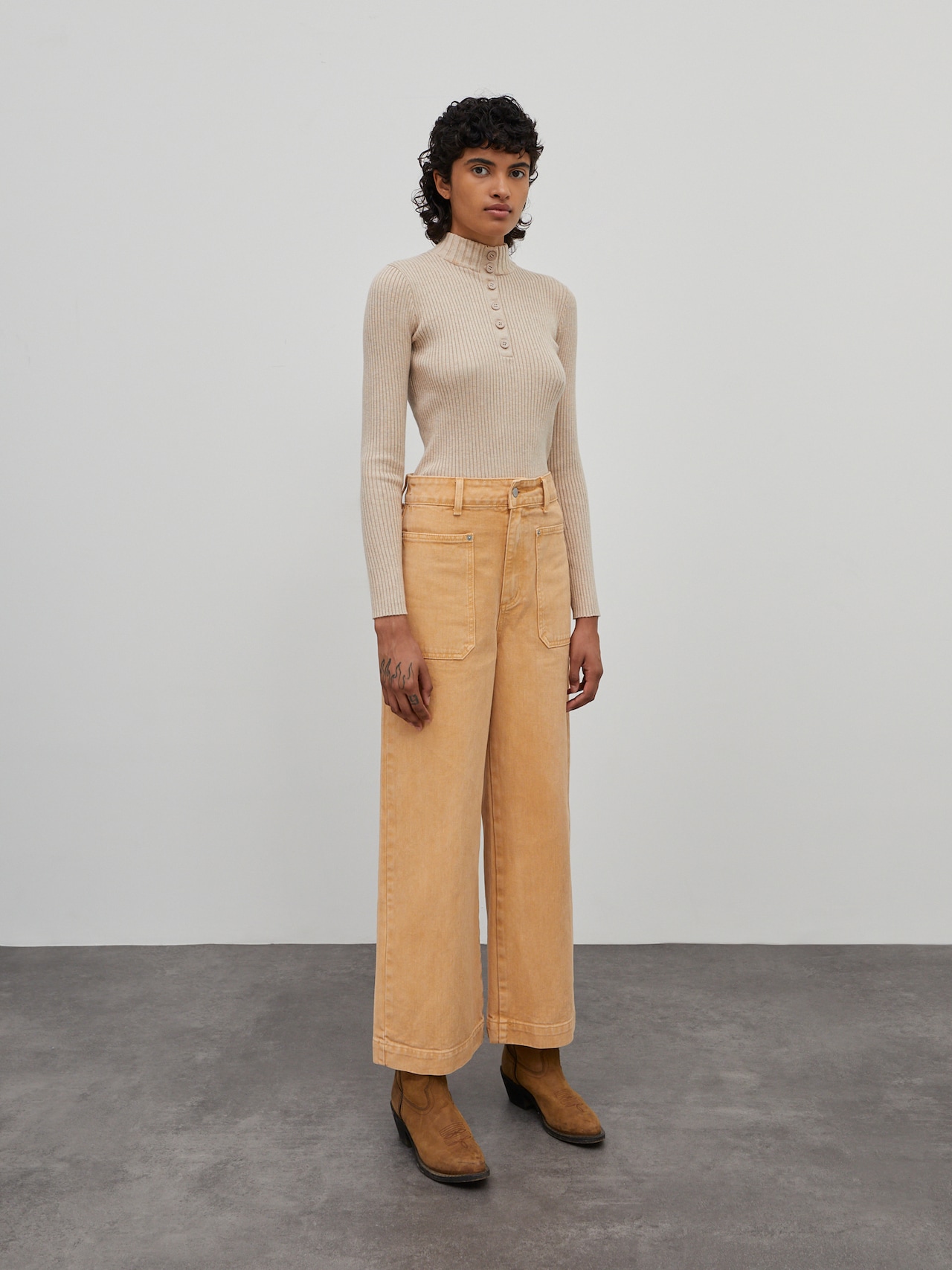 EDITED Produits Pull-over 'Promise' beige chiné