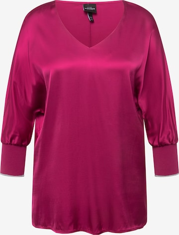 Ulla Popken Blouse in Roze: voorkant