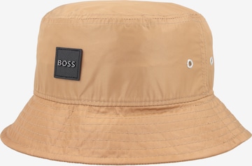 BOSS Orange Hat 'Essential' in Brown: front