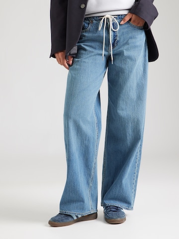 Abercrombie & Fitch Широки крачоли Дънки в синьо: отпред