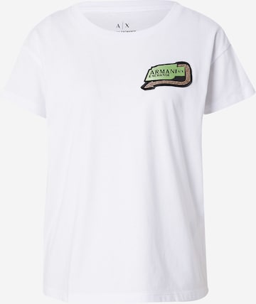 T-shirt ARMANI EXCHANGE en blanc : devant