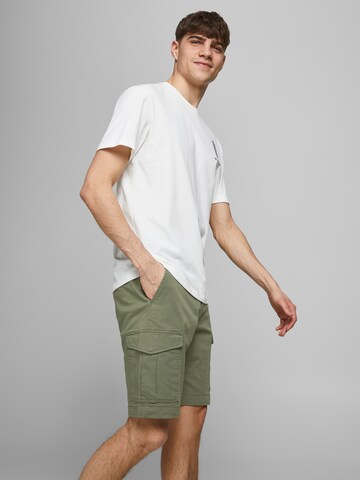 JACK & JONES - Regular Calças cargo 'Joe' em verde