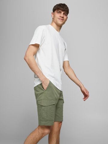 Regular Pantalon cargo 'Joe' JACK & JONES en vert