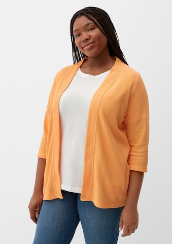 TRIANGLE Knit Cardigan in Orange: front