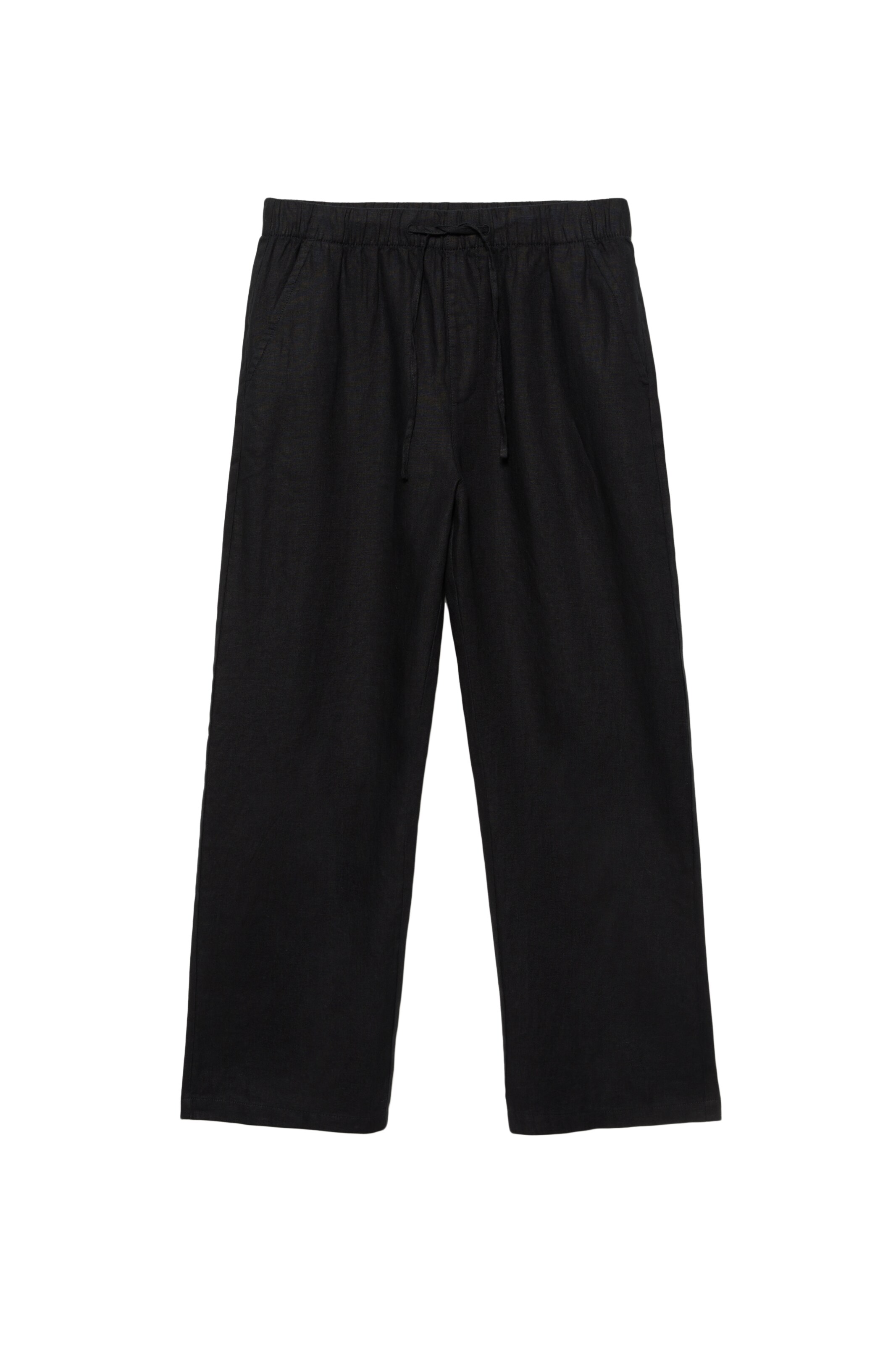 Pull&Bear Baggy Nadrág - fekete: elől