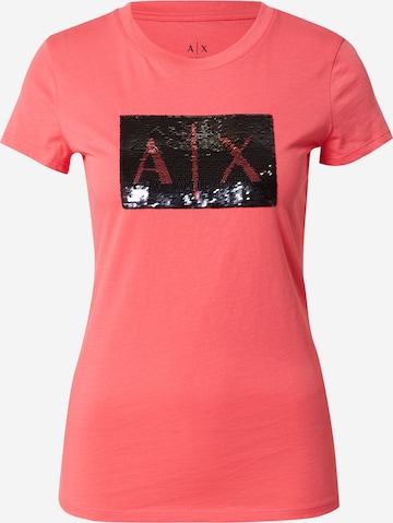 ARMANI EXCHANGE T-shirt i rosa: framsida