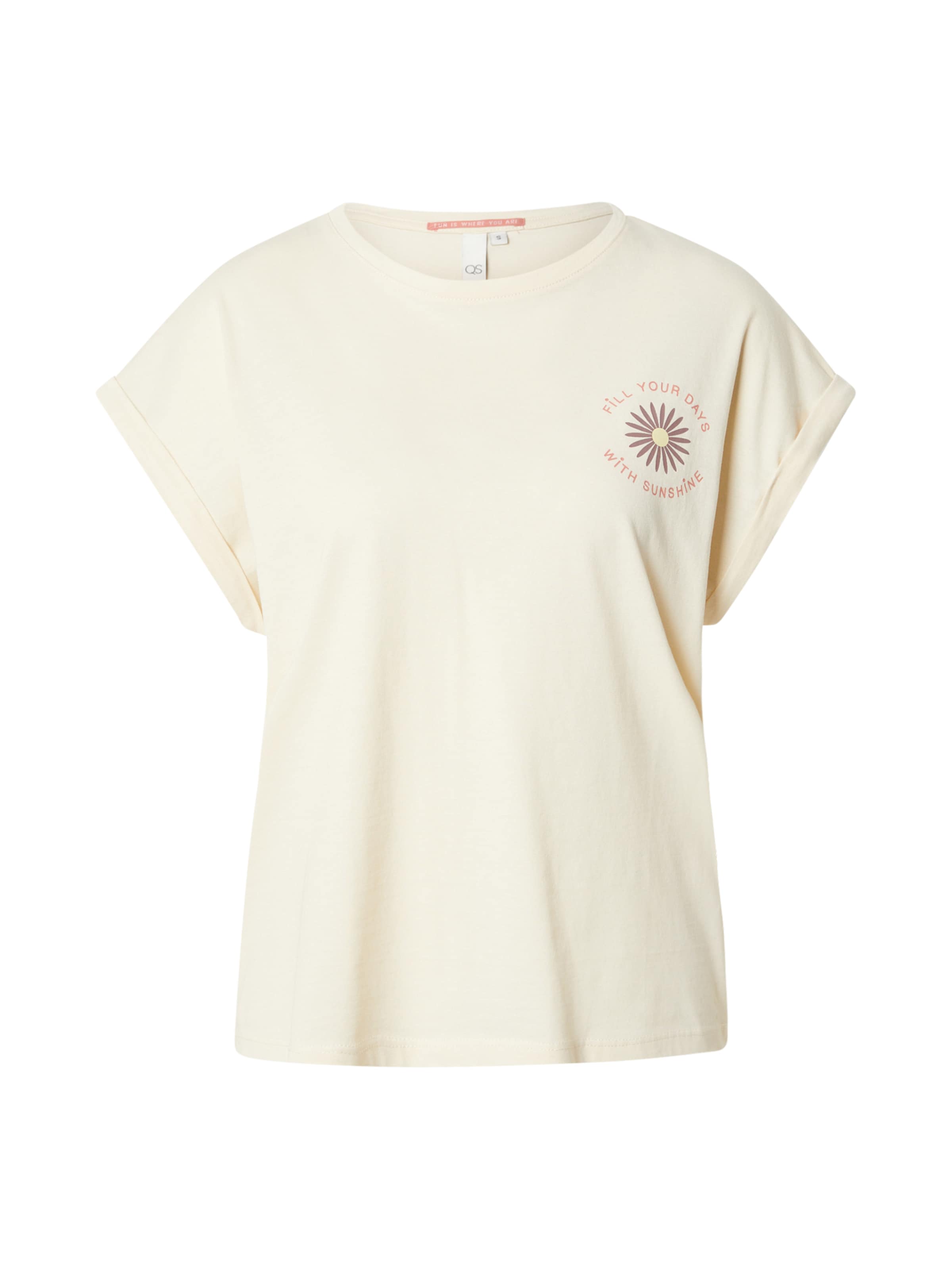 QS Тениска в бежово: отпред