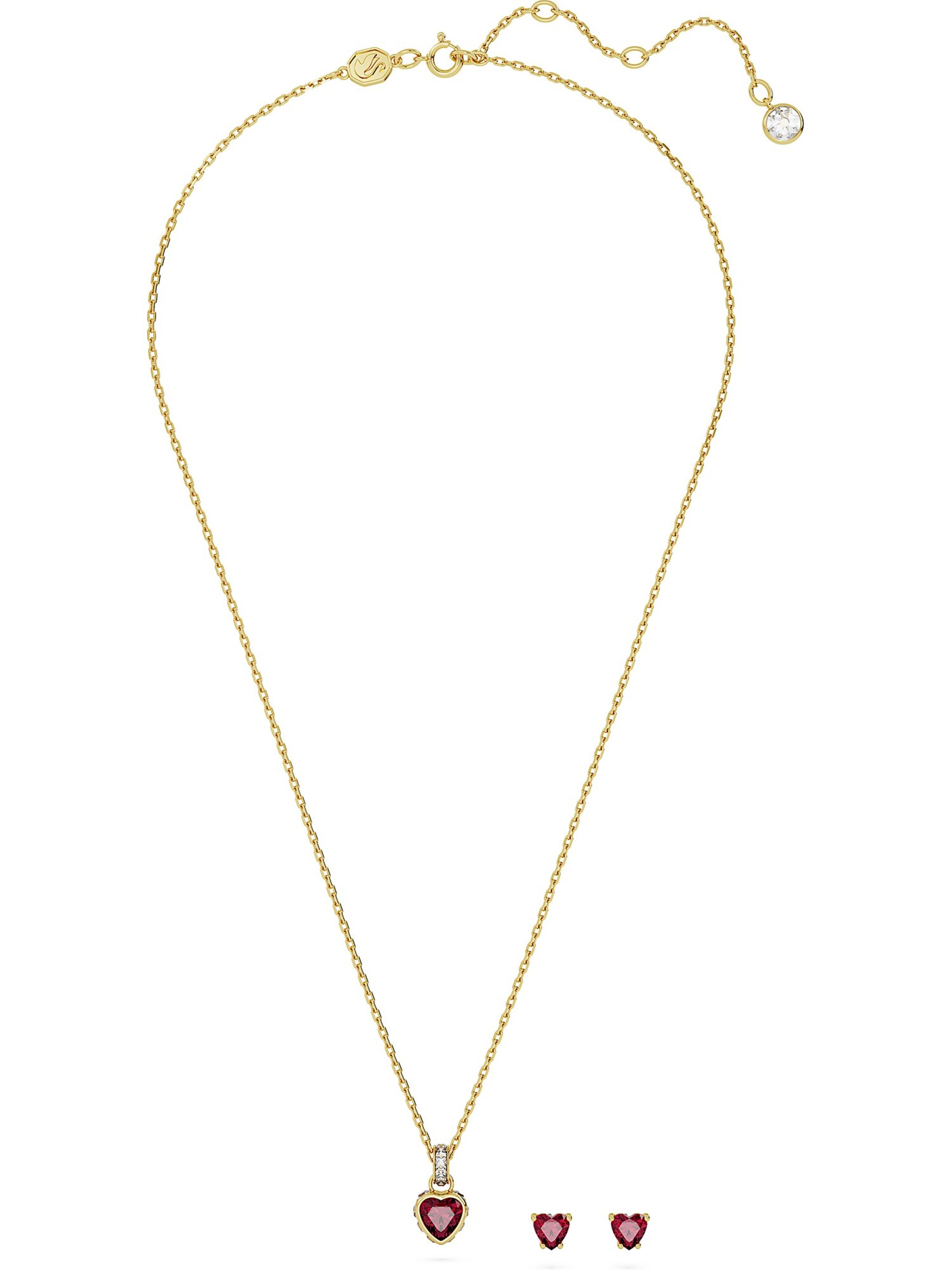 Swarovski Schmuckset in Gold: Vorderseite