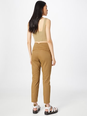 s.Oliver Regular Pleat-Front Pants in Brown