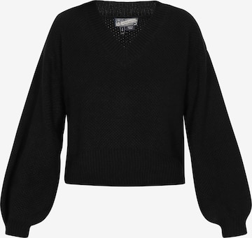 melns DreiMaster Vintage Džemperis: no priekšpuses