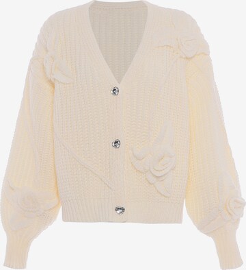 Cardigan faina en blanc : devant