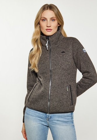 Schmuddelwedda Fleece Jacket in Grey: front