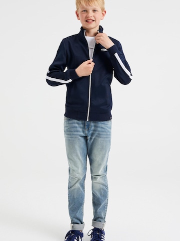 WE Fashion Zip-Up Hoodie in Blue