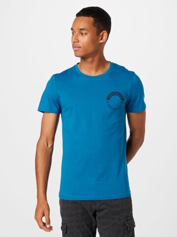 TOM TAILOR DENIM T-Shirt in Blau: predná strana