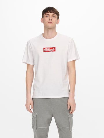 Only & Sons T-Shirt in Weiß: Vorderseite