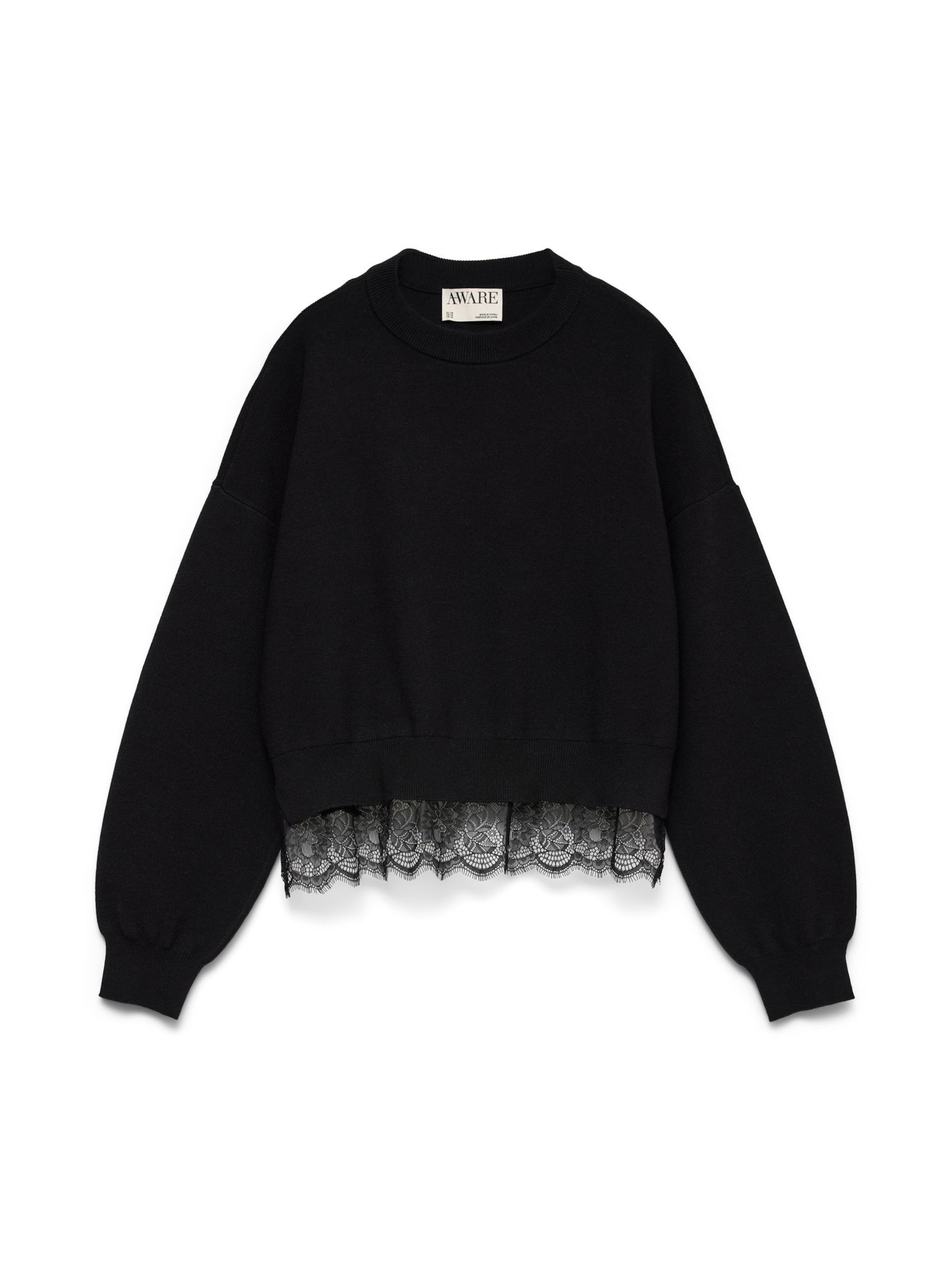 Pull-over 'Hanna' VERO MODA en noir : devant