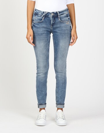 Gang Skinny Jeans in Blau: Vorderseite