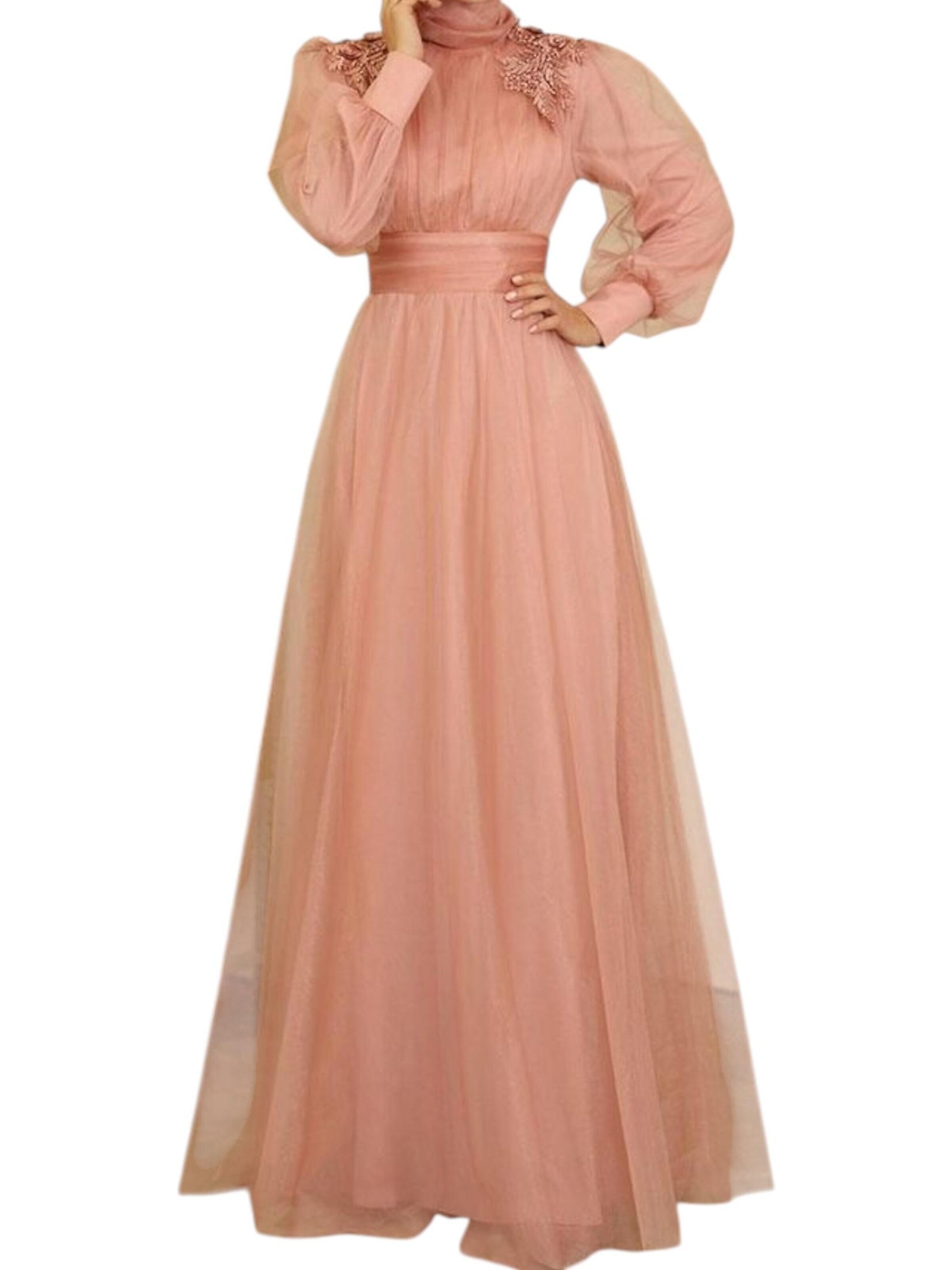 Robe de soirée 'MINEL' fashionshowcase en rose