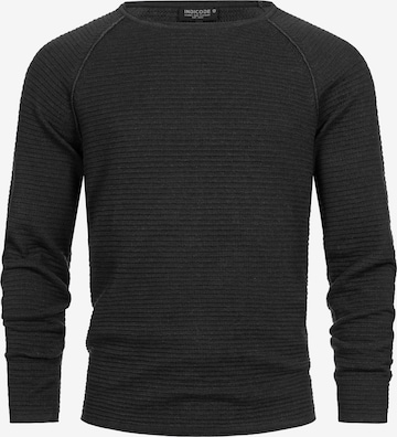 INDICODE JEANS Pullover ' Camilo ' in Schwarz: Vorderseite