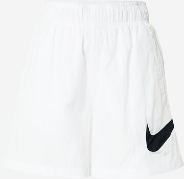 Wide leg Pantaloni di Nike Sportswear in bianco: frontale