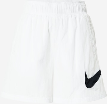 Nike Sportswear Luźne Spodnie w kolorze biały: przód