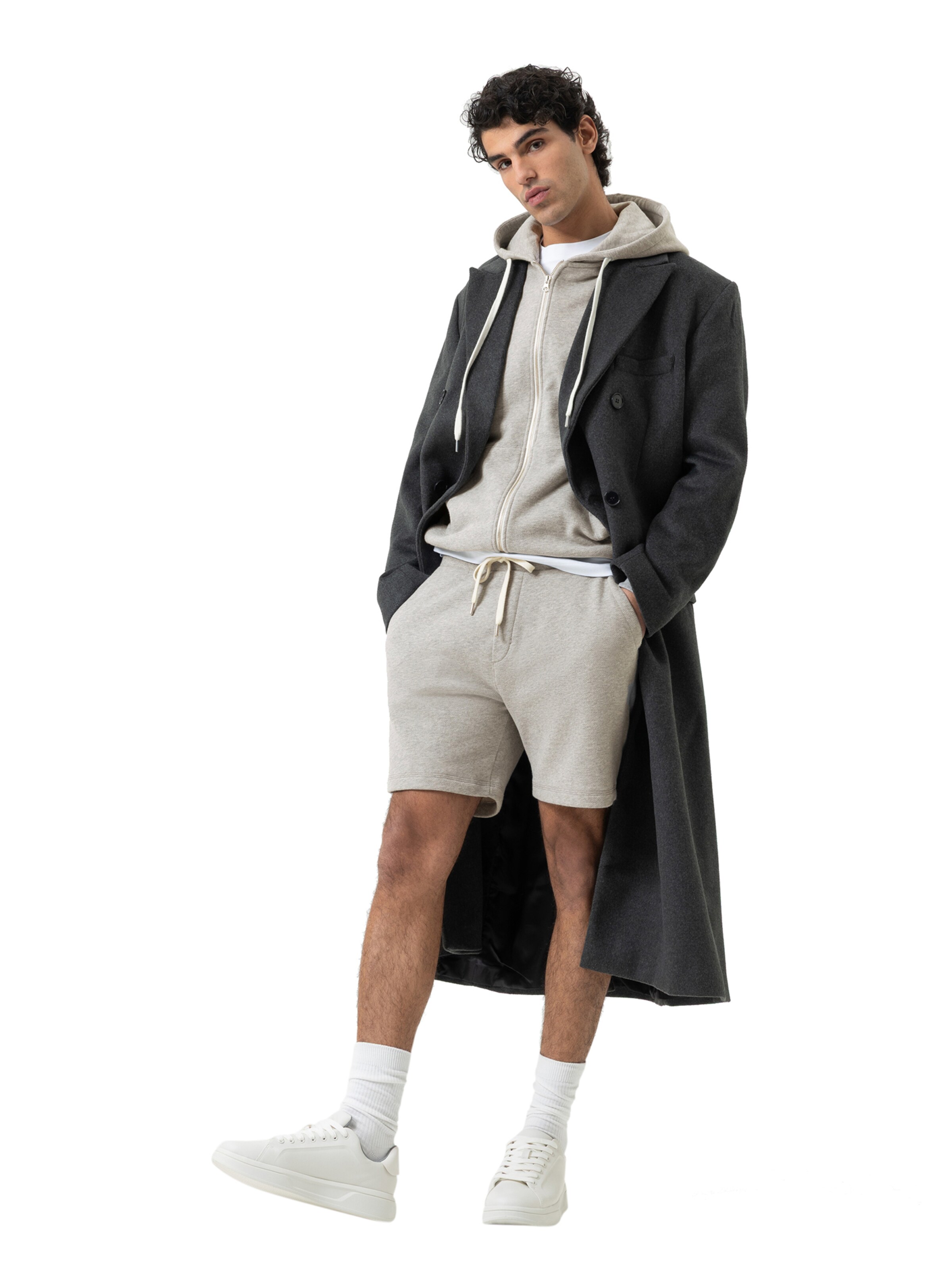 Regular Pantalon 'Cotton Leisure' Mey en gris