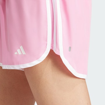 ADIDAS PERFORMANCE Regular Workout Pants 'Marathon 20' in Pink