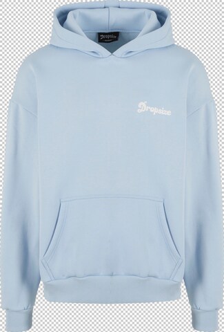 Dropsize Sweatshirt 'Pray Love Hustle' in Blauw: voorkant