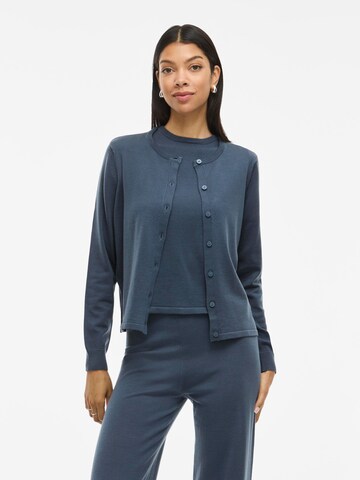 VILA Knit cardigan 'VILIPSA' in Blue: front