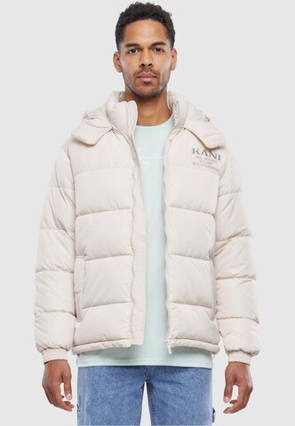 Karl Kani Winter Jacket in White: front