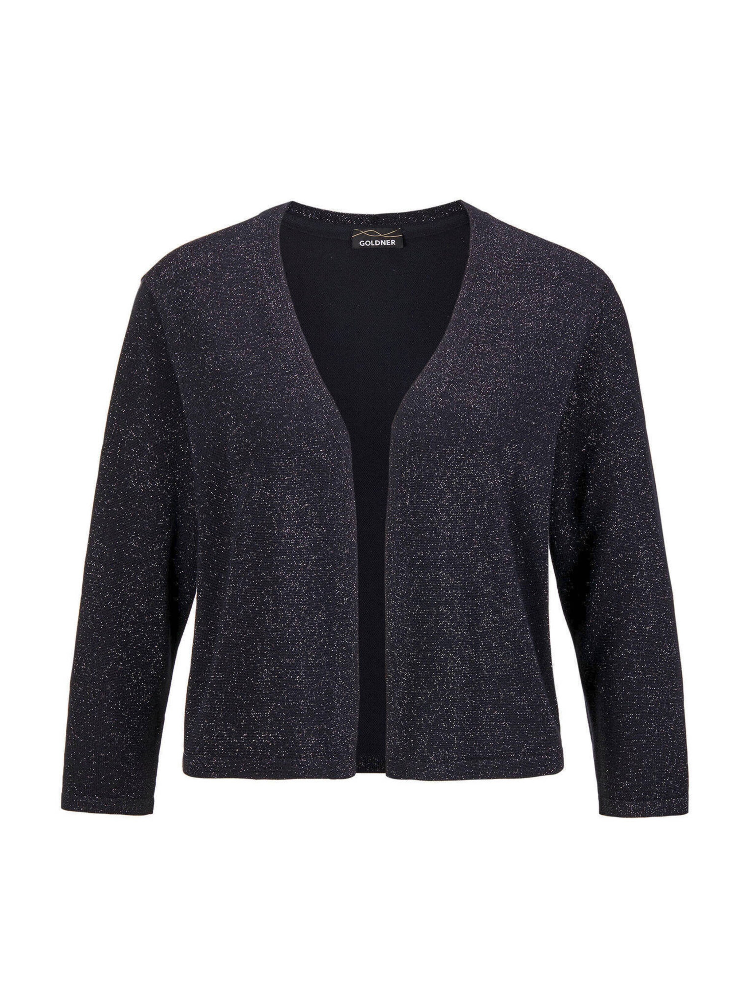 Goldner Gebreid vest in Zwart: voorkant