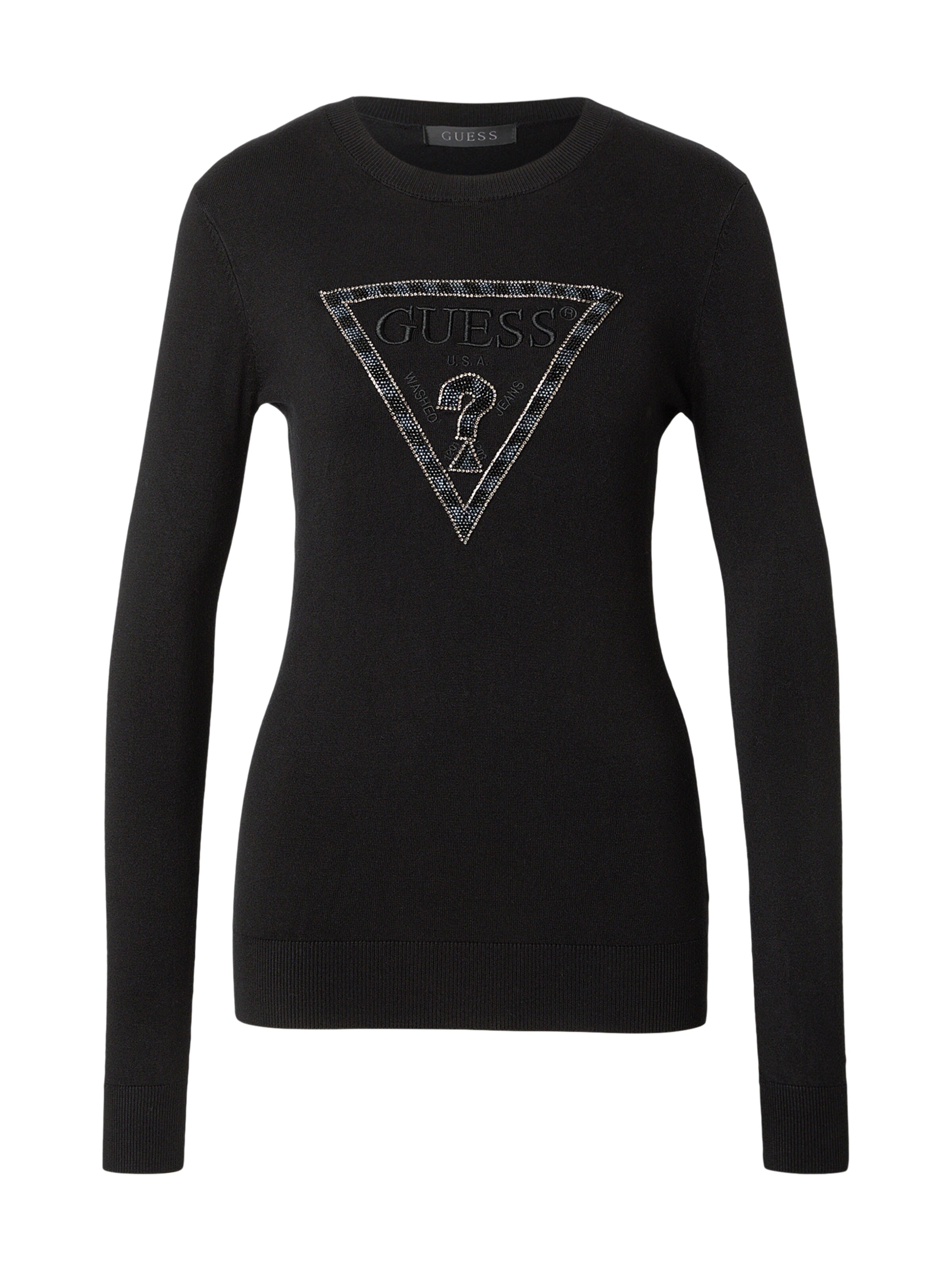 GUESS Свитер 'MACIE' в Черный: спереди