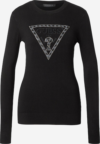 GUESS Свитер 'MACIE' в Черный: спереди