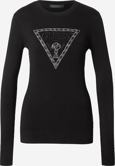 GUESS Pulover 'MACIE' u safirno plava / cappuccino / crna, Pregled proizvoda
