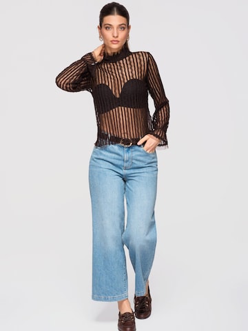 Ombre Bluse‌‌‌‌‌‌‌ in Braun