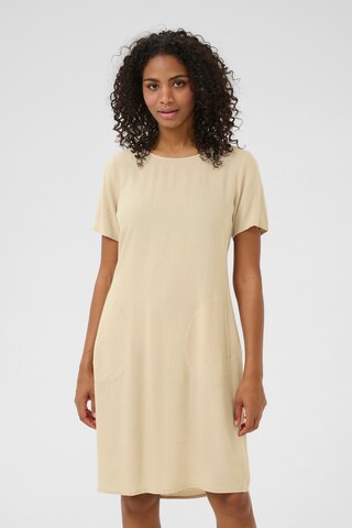 Kaffe Jurk 'Milia' in Beige: voorkant