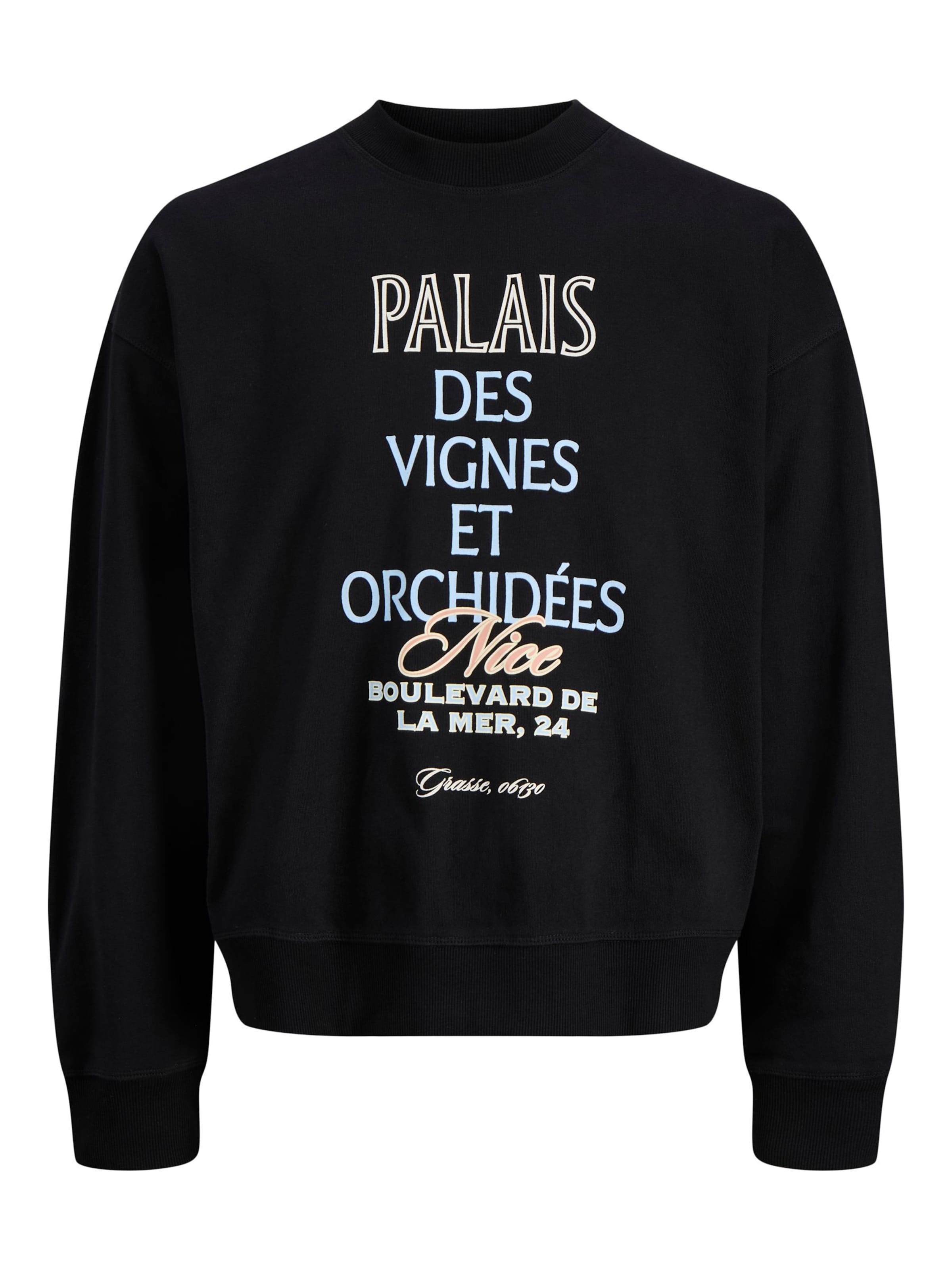 Sweat-shirt JACK & JONES en noir : devant